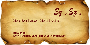 Szekulesz Szilvia névjegykártya